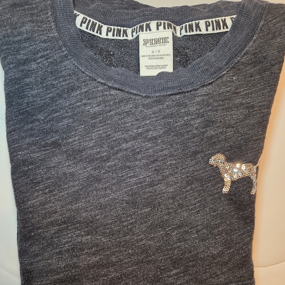 PINK Victoria's Secret Kids Gray Sweatshirt - Picture 6 of 6